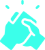 support icon, handshake